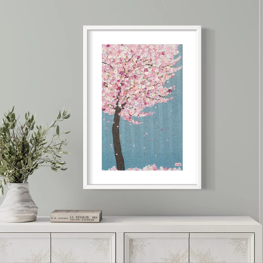 Cherry Blossom - Textile Fine Art Print — Jackie Gale